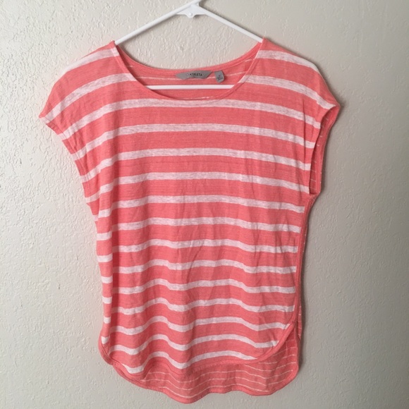 Athleta Tops - Athleta Small Stripped tee shirt